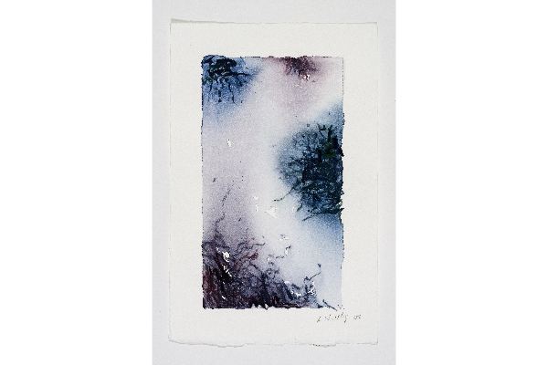 Calligraphy 1, aquarelle sur papier Arches, 7x11p.